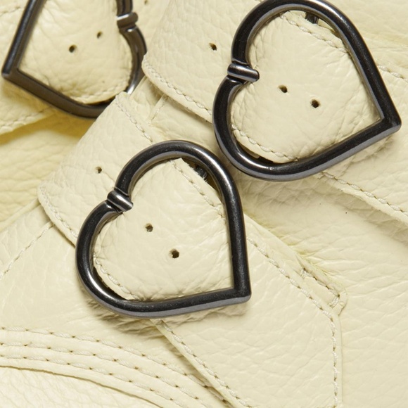 Dr. Martens Women's Devon Heart Platform Quad Retro Toile Cream Nappa Ret. $220! - Picture 4 of 9